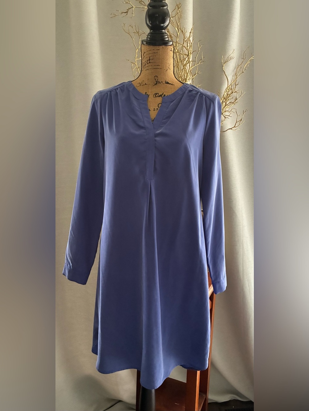 Pleione Cobalt Blue V-Notch Tunic